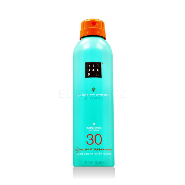 Rituals The Ritual Of Karma Invisible Sun Protection Milky Spray SPF30 Opalovací přípravek na tělo 200 ml