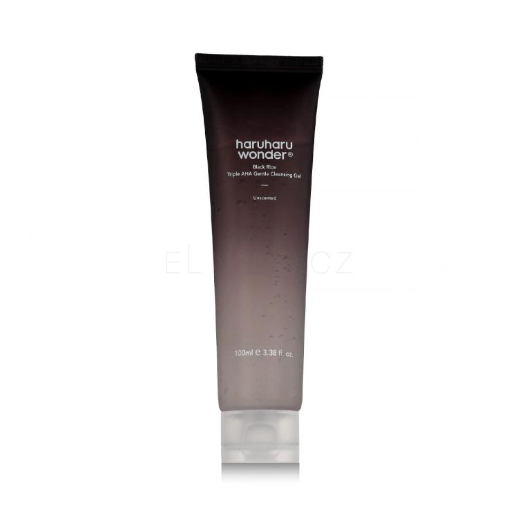 HaruHaru Wonder Black Rice Triple AHA Gentle Cleansing Gel Čisticí gel 100 ml