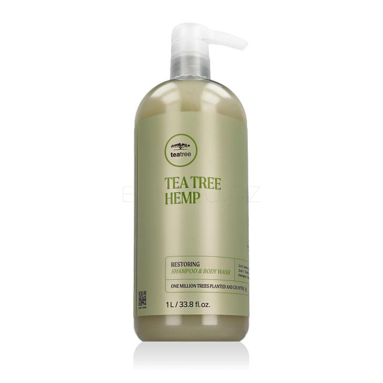 Paul Mitchell TEA TREE Hemp Restoring Shampoo &amp; Body Wash Šampon 1000 ml