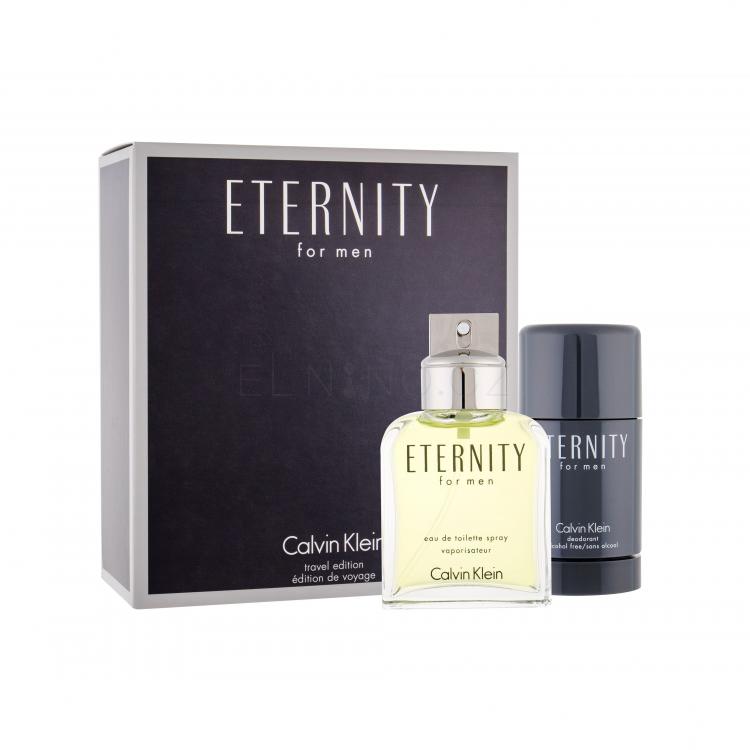 Calvin Klein Eternity For Men Dárková kazeta toaletní voda 100 ml + deostick 75 ml