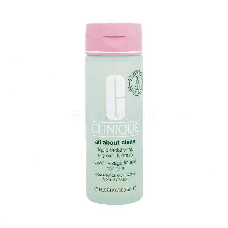 Clinique All About Clean Liquid Facial Soap Oily Skin Formula Čisticí mýdlo pro ženy 200 ml