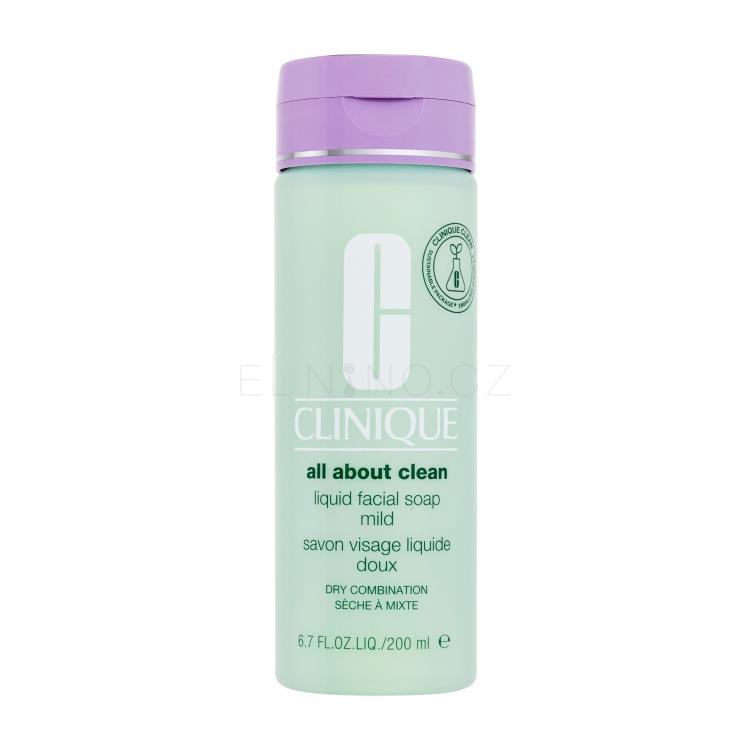 Clinique All About Clean Liquid Facial Soap Mild Čisticí mýdlo pro ženy 200 ml