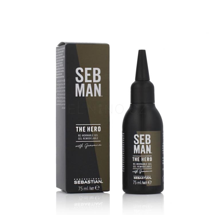 Sebastian Professional Seb Man The Hero Re-Workable Gel Gel na vlasy pro muže 75 ml