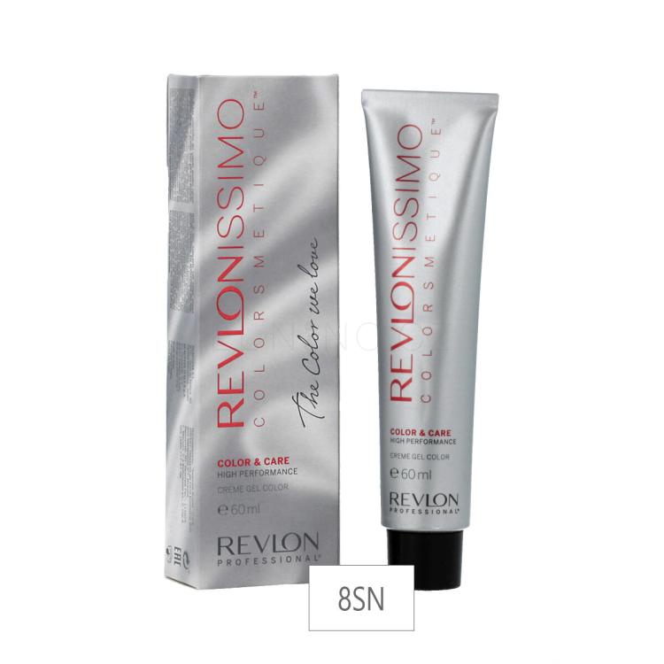 Revlon Professional Revlonissimo Colorsmetique Color &amp; Care High Performance Creme Gel Color Barva na vlasy pro ženy 60 ml Odstín 8SN