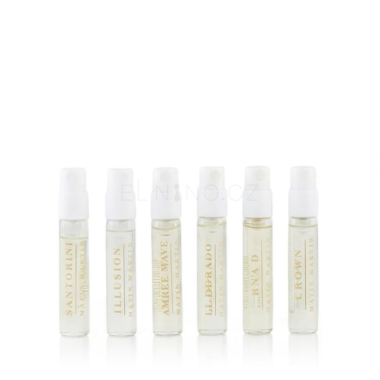 Matin Martin Discovery Set Dárková kazeta EDP Illusion 2 ml + EDP El Dorado 2 ml + EDP Raa'd 2 ml + EDP Amber Wave 2 ml + EDP Santorini 2 ml + EDP Crown 2 ml