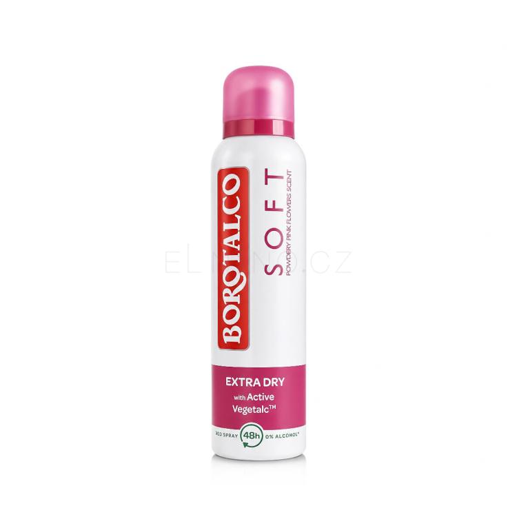 Borotalco Soft Talc and Pink Flowers Scent Deo Spray 48H Deodorant 150 ml