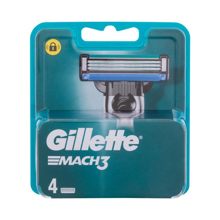 Gillette Mach3 Náhradní břit pro muže 4 ks