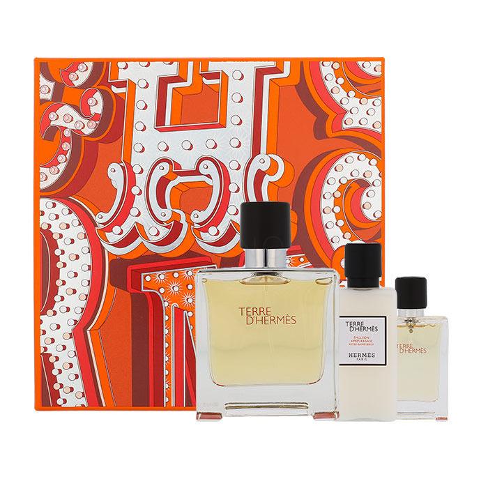 Hermes Terre d´Hermès Dárková kazeta parfém 75 ml + balzám po holení 40 ml + parfém 12,5 ml
