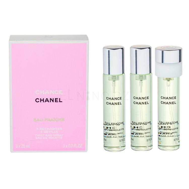 Chanel Chance Eau Fraîche Toaletní voda pro ženy Náplň 3x20 ml