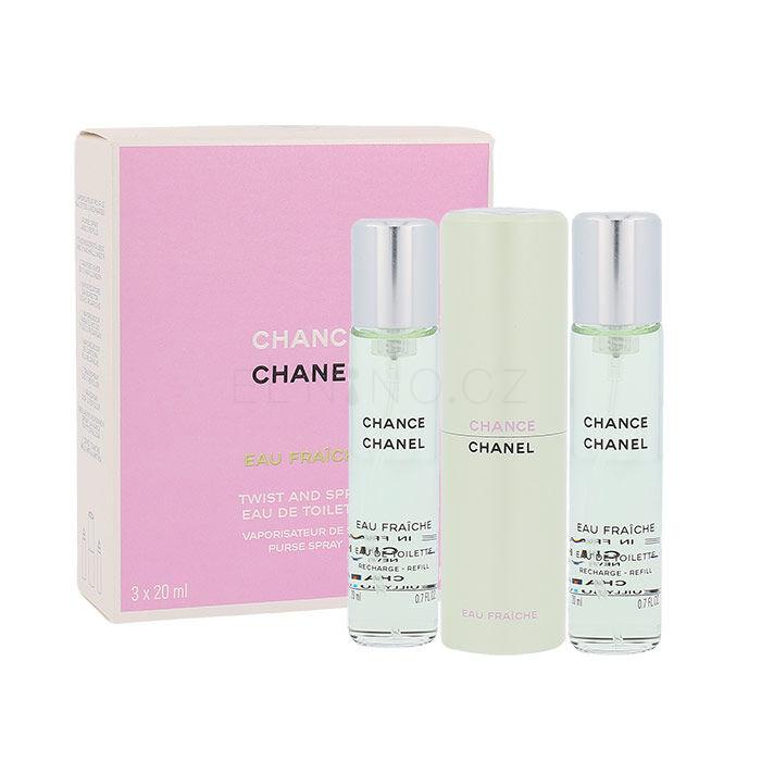 Chanel Chance Eau Fraîche Toaletní voda pro ženy Twist and Spray 3x20 ml