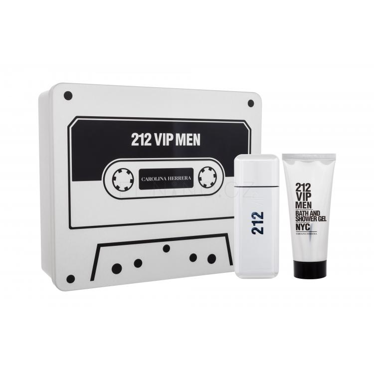 Carolina Herrera 212 VIP Men Dárková kazeta pro muže toaletní voda 100 ml + sprchový gel 100 ml