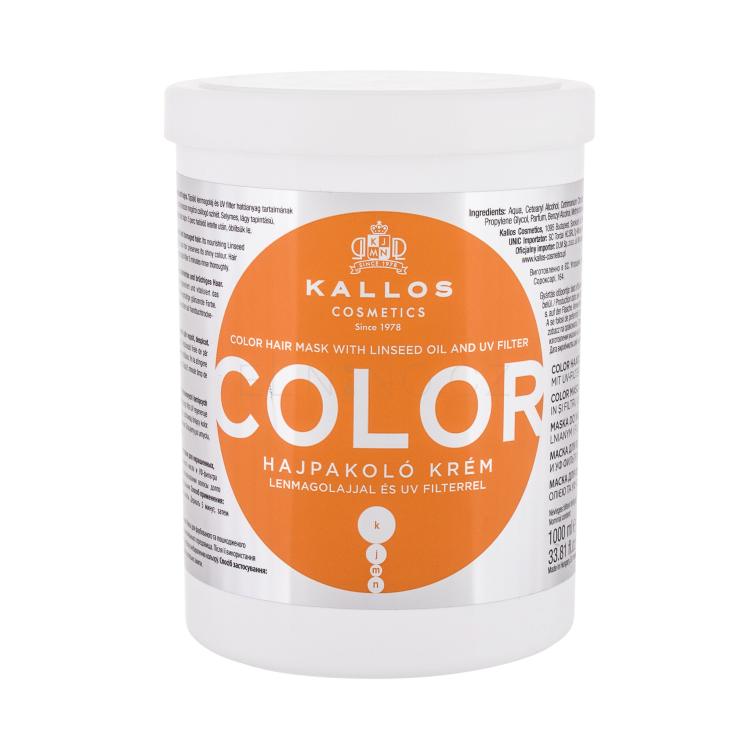 Kallos Cosmetics Color Maska na vlasy pro ženy 1000 ml