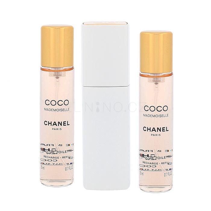 Chanel Coco Mademoiselle 3x 20 ml Toaletní voda pro ženy Twist and Spray 20 ml tester