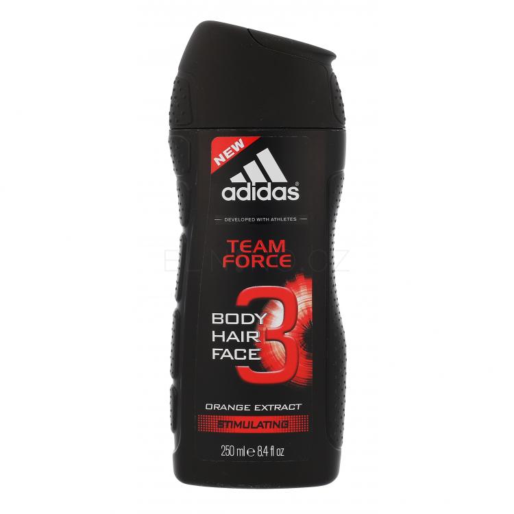 Adidas Team Force 3in1 Sprchový gel pro muže 250 ml