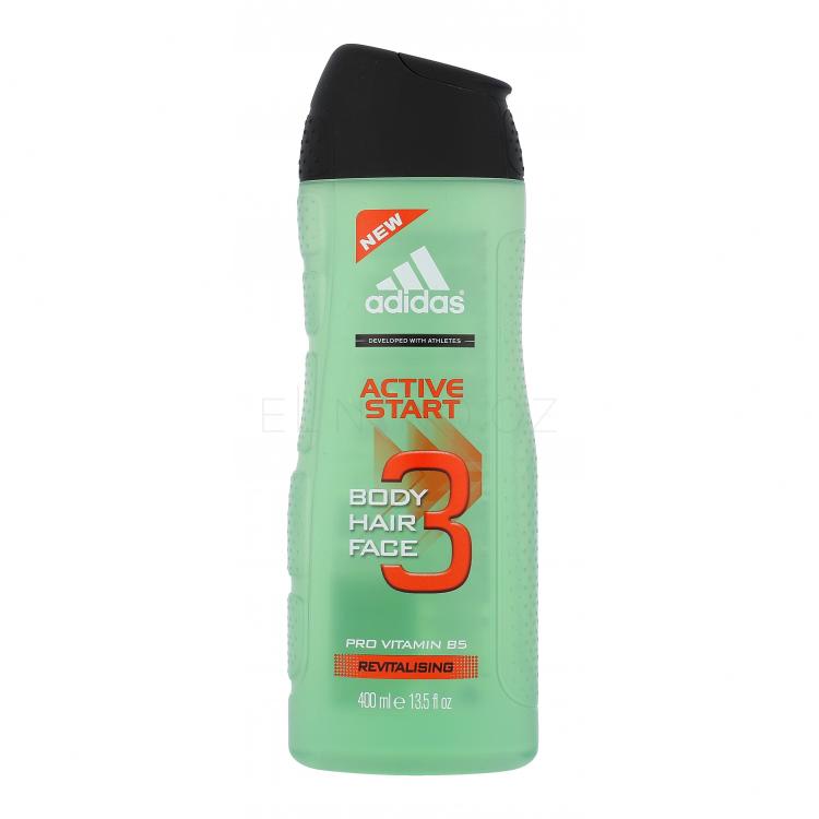 Adidas 3in1 Active Start Sprchový gel pro muže 400 ml