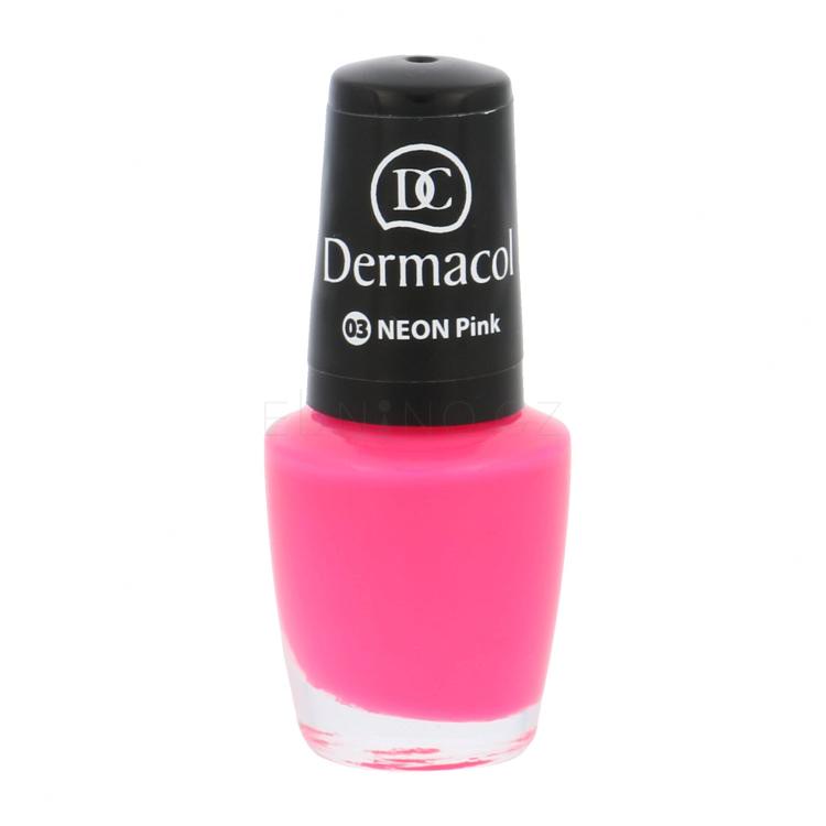 Dermacol Neon Lak na nehty pro ženy 5 ml Odstín 03 Pink