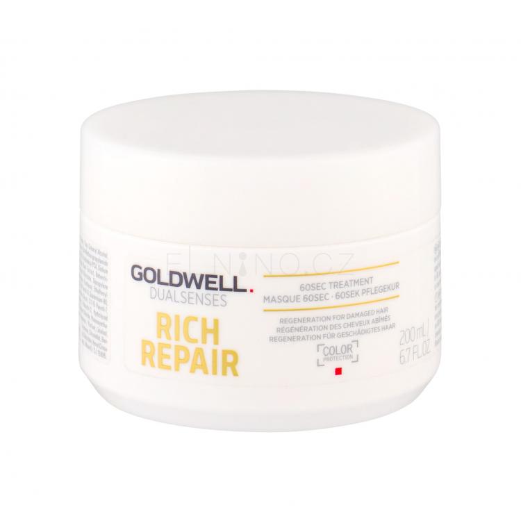 Goldwell Dualsenses Rich Repair 60sec Treatment Maska na vlasy pro ženy 200 ml