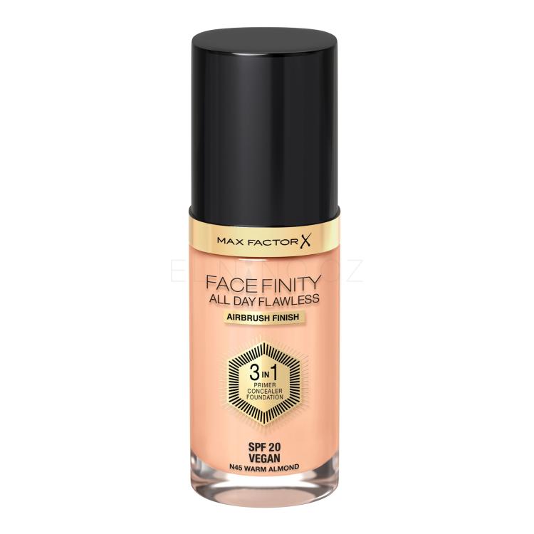 Max Factor Facefinity All Day Flawless SPF20 Make-up pro ženy 30 ml Odstín N45 Warm Almond
