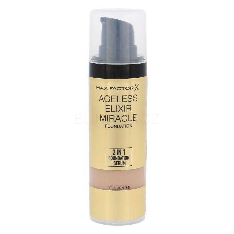 Max Factor Ageless Elixir 2in1 Foundation + Serum SPF15 Make-up pro ženy 30 ml Odstín 75 Golden