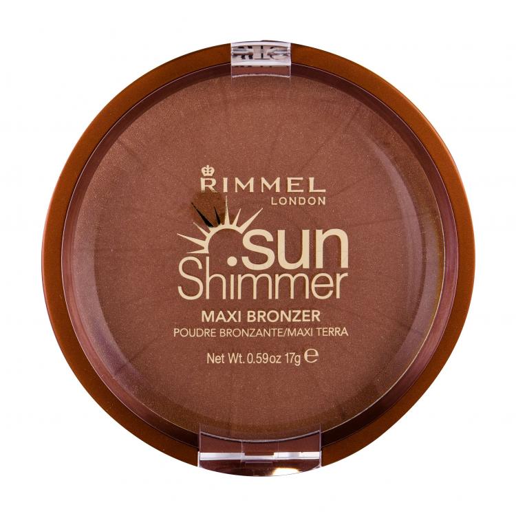 Rimmel London Sun Shimmer Maxi Bronzer pro ženy 17 g Odstín 004 Sun Star