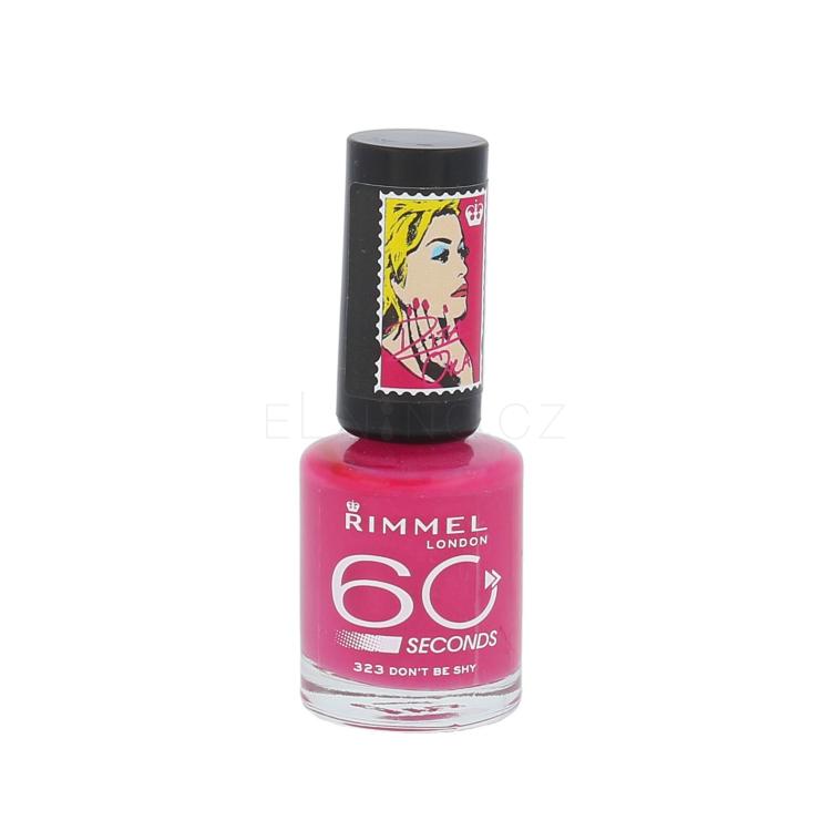 Rimmel London 60 Seconds By Rita Ora Lak na nehty pro ženy 8 ml Odstín 323 Dont Be Shy