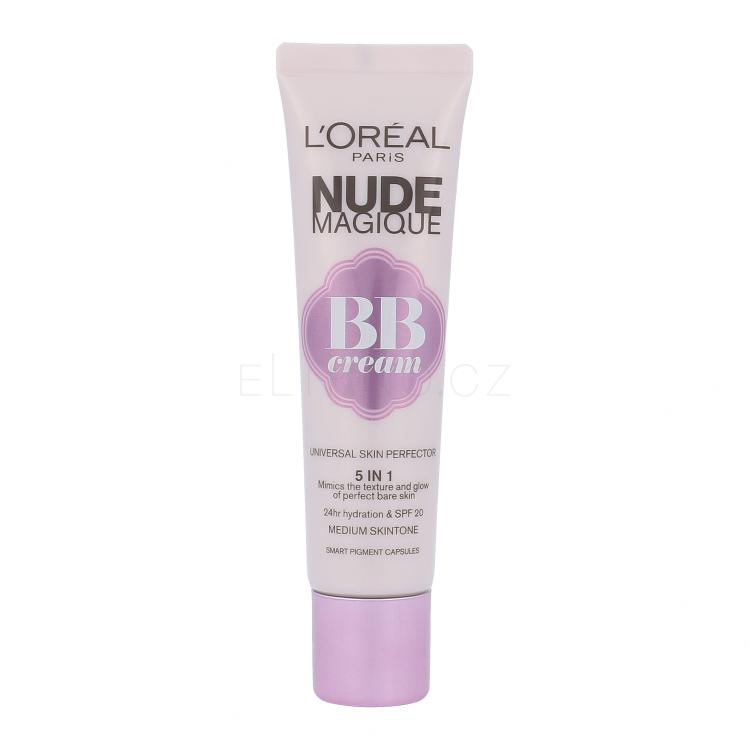 L&#039;Oréal Paris Nude Magique 5in1 SPF20 BB krém pro ženy 30 ml Odstín Medium