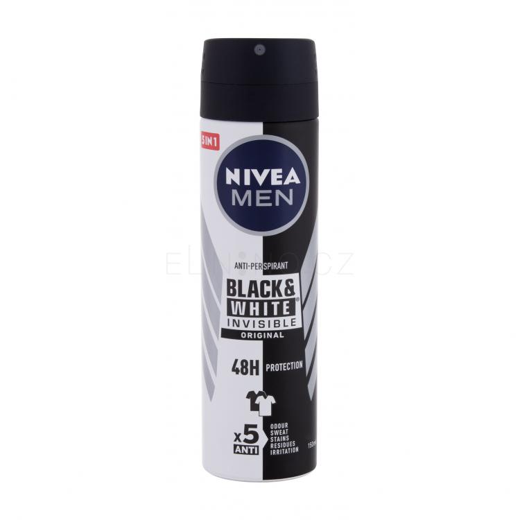 Nivea Men Invisible For Black &amp; White Original Deospray Antiperspirant pro muže 150 ml