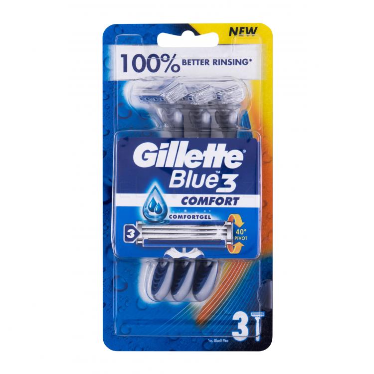 Gillette Blue3 Comfort Holicí strojek pro muže 3 ks