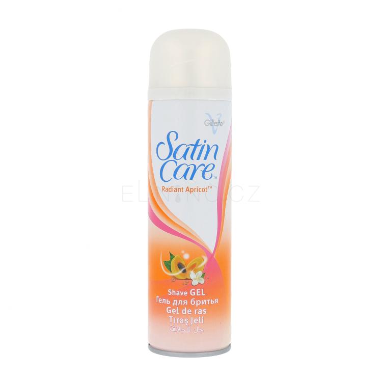 Gillette Satin Care Radiant Apricot Gel na holení pro ženy 200 ml