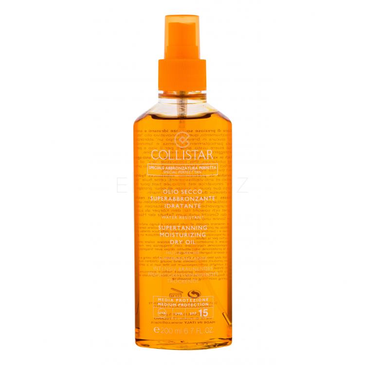 Collistar Special Perfect Tan Supertanning Moisturizing Dry Oil SPF15 Opalovací přípravek na tělo pro ženy 200 ml
