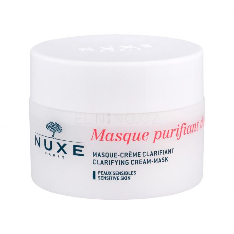 NUXE Rose Petals Cleanser Clarifying Cream-Mask Pleťová maska pro ženy 50 ml