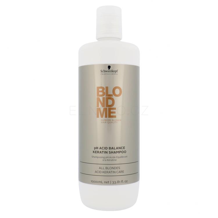 Schwarzkopf Professional Blond Me pH Acid Balance Keratin Shampoo Šampon pro ženy 1000 ml