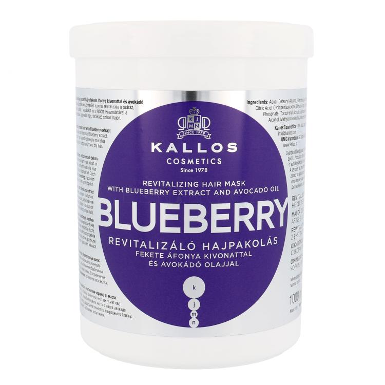 Kallos Cosmetics Blueberry Maska na vlasy pro ženy 1000 ml