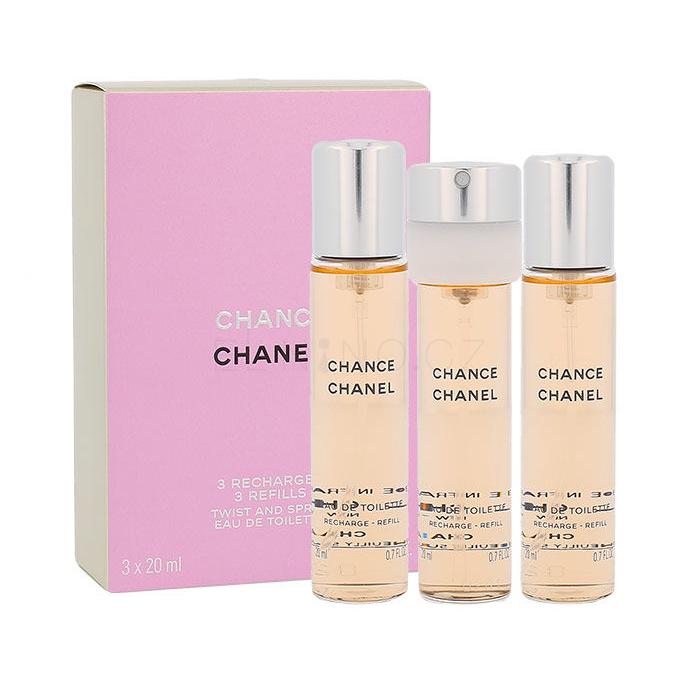 Chanel Chance Toaletní voda pro ženy Náplň 3x20 ml poškozená krabička