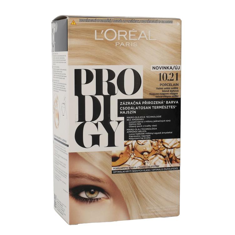 L&#039;Oréal Paris Prodigy Barva na vlasy pro ženy 1 ks Odstín 10.21 Porcelain