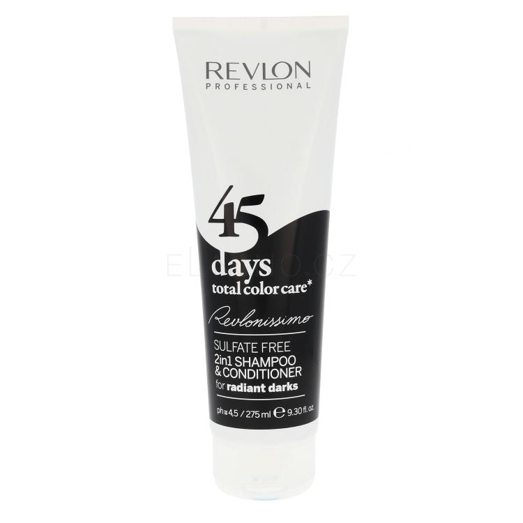 Revlon Professional Revlonissimo 45 Days 2in1 For Radiant Darks Šampon pro ženy 275 ml