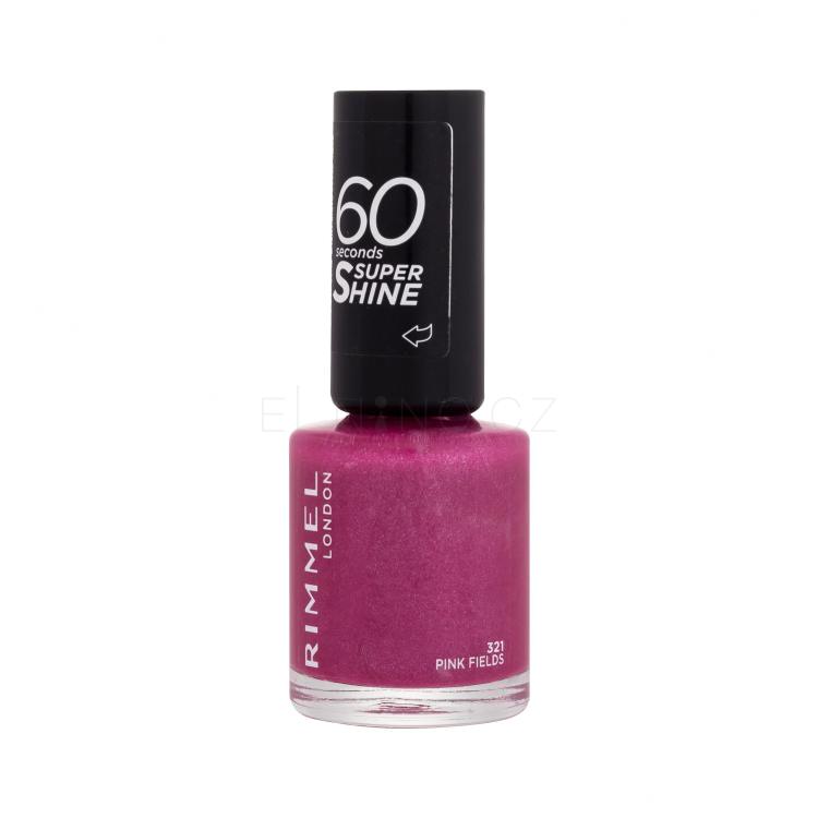 Rimmel London 60 Seconds Super Shine Lak na nehty pro ženy 8 ml Odstín 321 Pink Fields