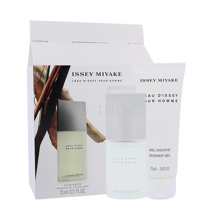 Issey Miyake L´Eau D´Issey Pour Homme Dárková kazeta toaletní voda 15 ml + sprchový gel 75 ml