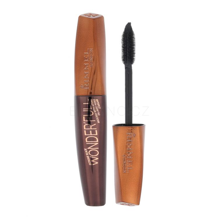 Rimmel London Wonder Full Argan Oil Mascara Řasenka pro ženy 11 ml Odstín 003 Extreme Black