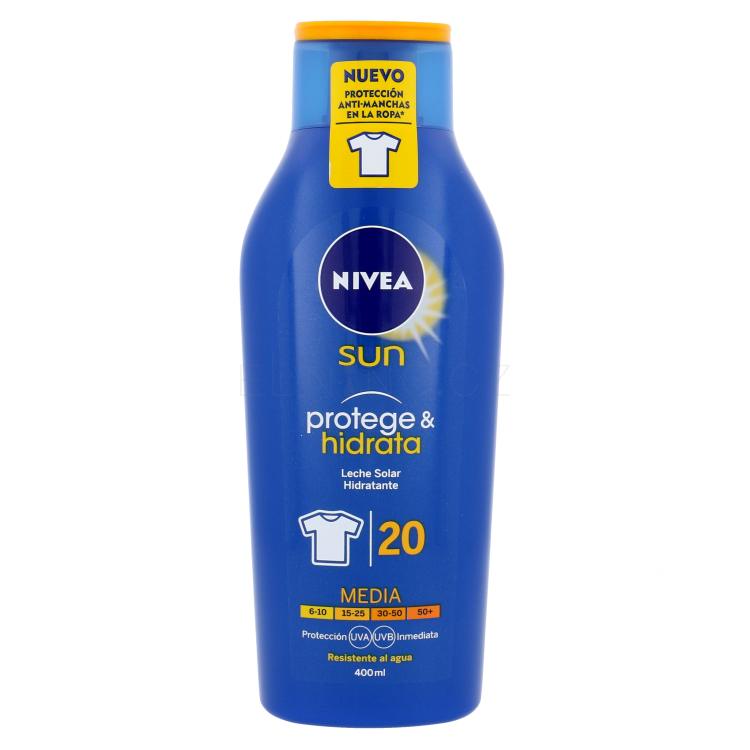 Nivea Sun Protect &amp; Moisture SPF20 Opalovací přípravek na tělo 400 ml