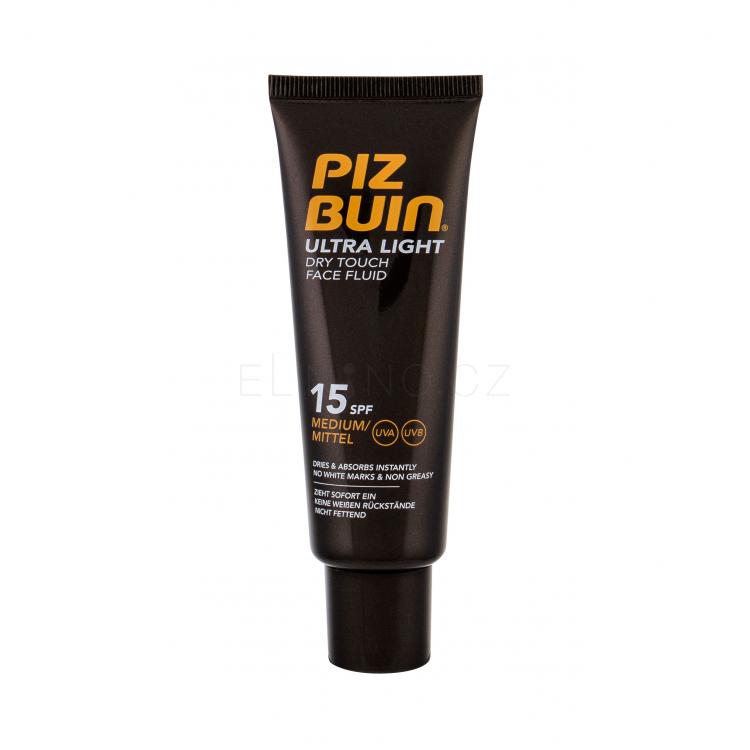 PIZ BUIN Ultra Light Dry Touch Face Fluid SPF15 Opalovací přípravek na obličej 50 ml