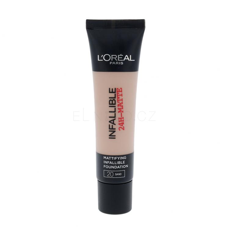 L&#039;Oréal Paris Infaillible 24h-Matte Make-up pro ženy 35 ml Odstín 20 Sand