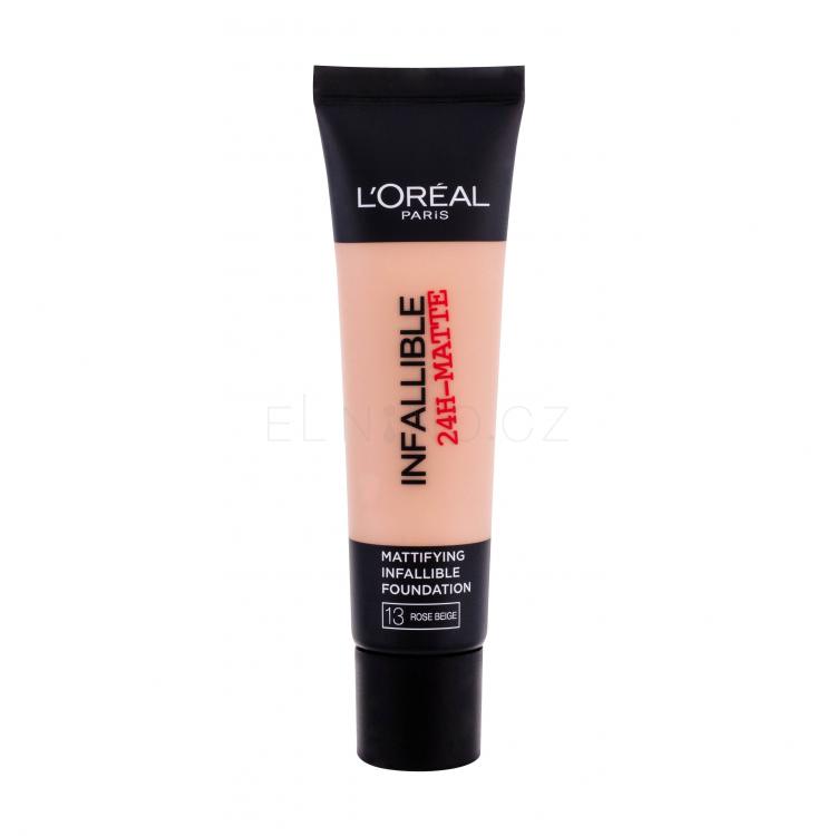 L&#039;Oréal Paris Infaillible 24h-Matte Make-up pro ženy 35 ml Odstín 13 Rose Beige