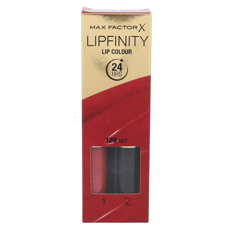 Max Factor Lipfinity 24HRS Lip Colour Rtěnka pro ženy 4,2 g Odstín 120 Hot