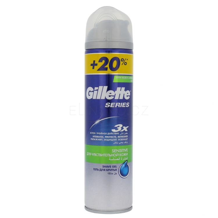 Gillette Series Sensitive Gel na holení pro muže 240 ml