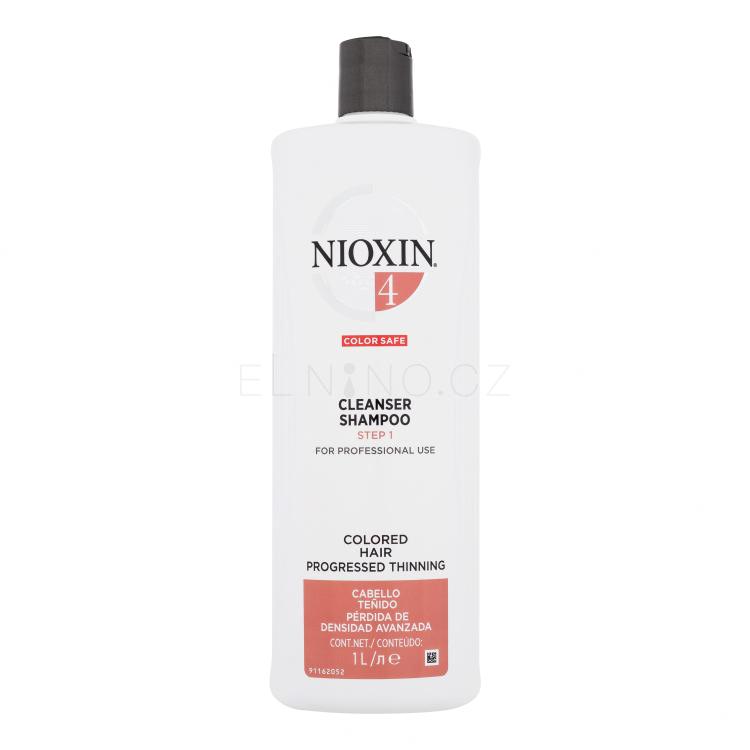 Nioxin System 4 Color Safe Cleanser Shampoo Šampon pro ženy 1000 ml