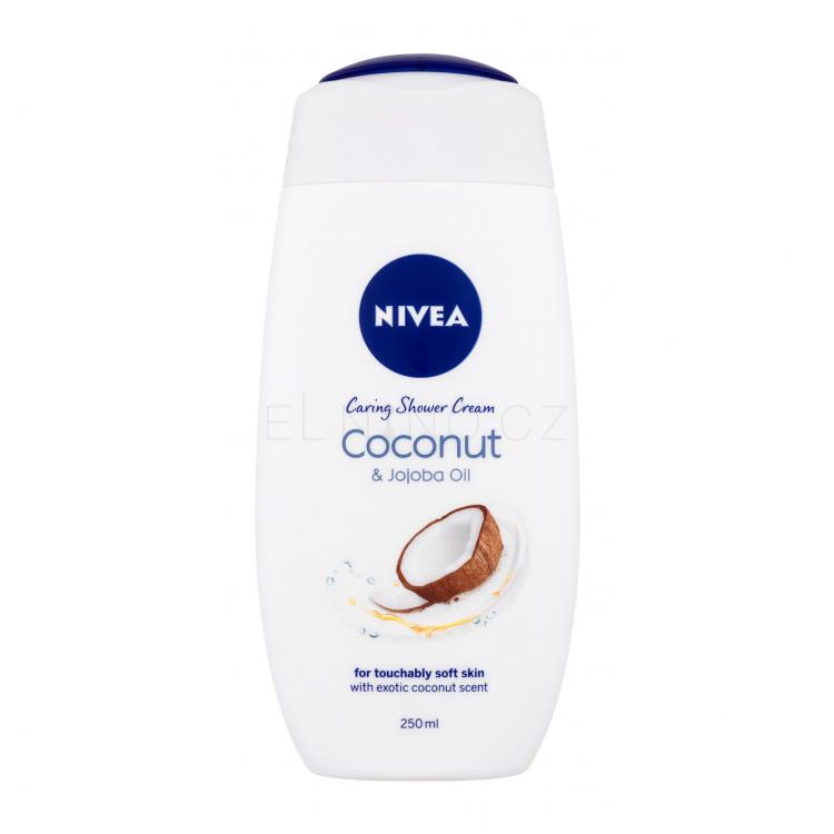 Nivea Coconut &amp; Jojoba Oil Sprchový krém pro ženy 250 ml