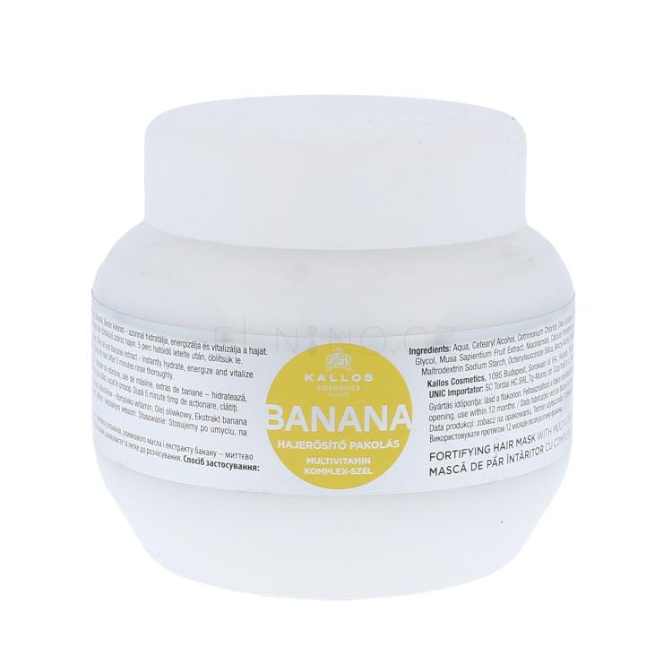 Kallos Cosmetics Banana Maska na vlasy pro ženy 275 ml