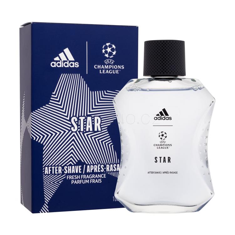 Adidas UEFA Champions League Star Voda po holení pro muže 100 ml poškozená krabička