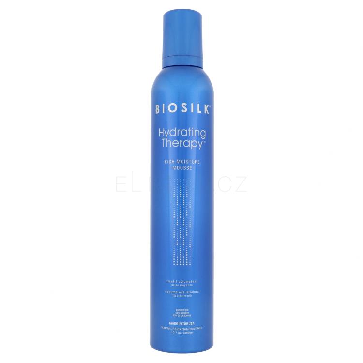 Farouk Systems Biosilk Hydrating Therapy Rich Moisture Mousse Tužidlo na vlasy pro ženy 360 g